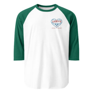 3/4 sleeve raglan shirt
